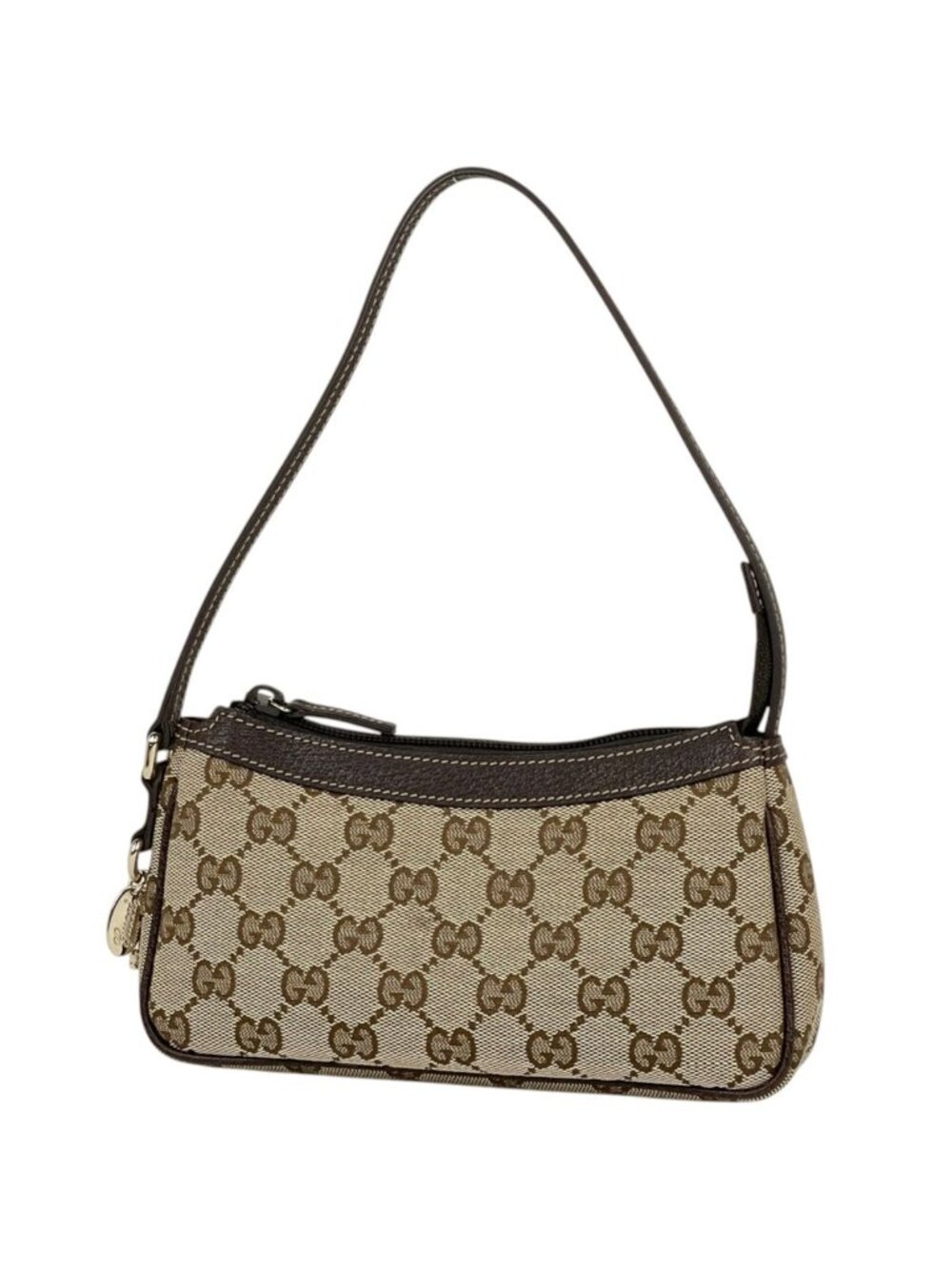 Gucci Handbag GG Pattern Canvas Beige Brown